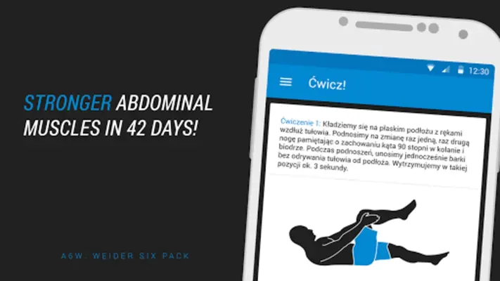 Abs workout - A6W Weider six pack android App screenshot 3